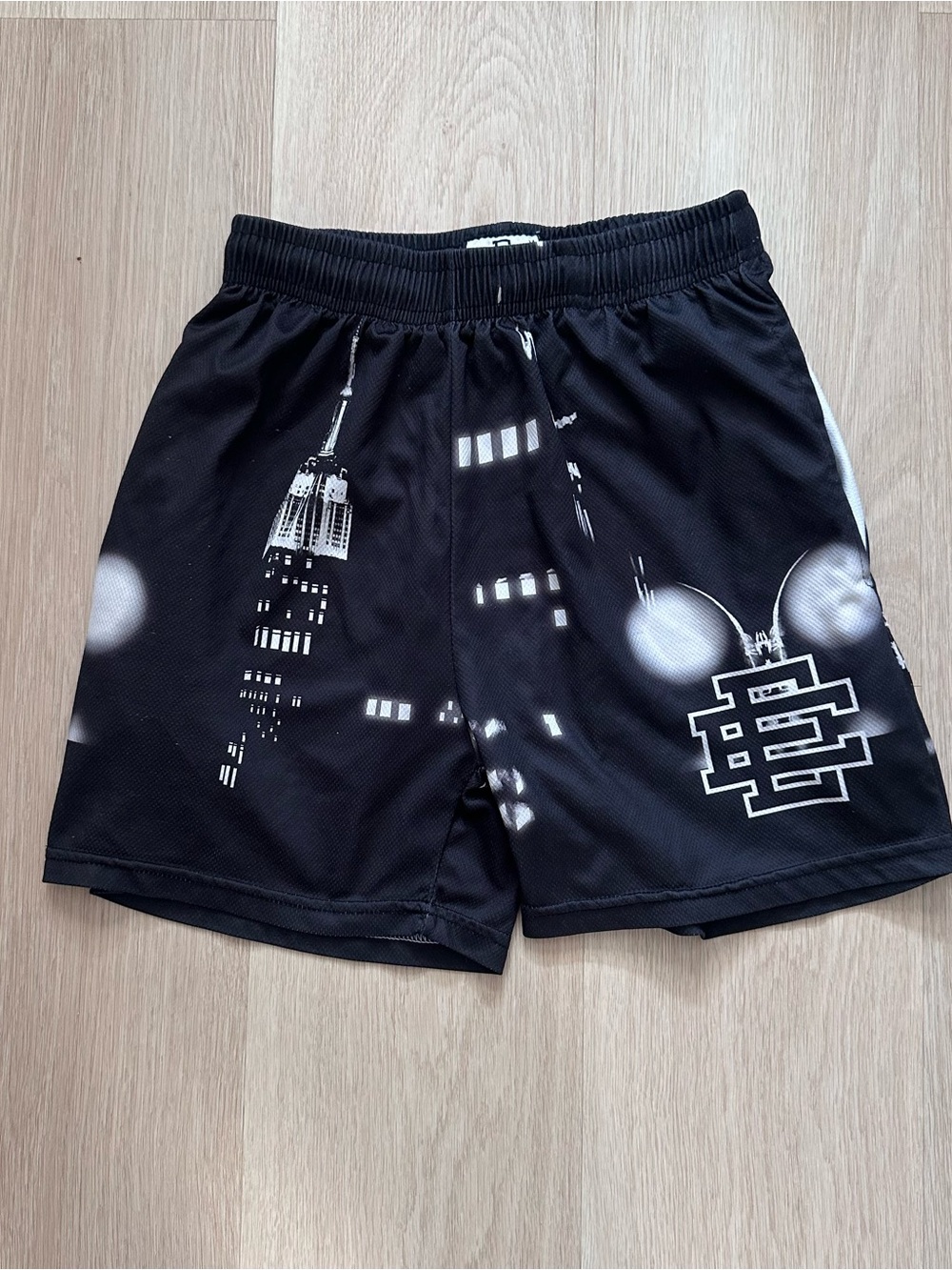 Eric Emanuel Shorts With New York City Skyline